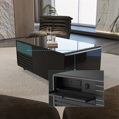 2024 Modern Smart Coffee Table con ricarica wireless e refrigerazione a raffreddamento diretto