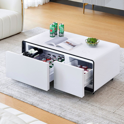 Hotel Function Smart Bedside Coffee Table con ricarica wireless USB e frigorifero moderno