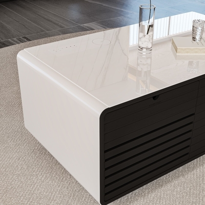 Hotel Function Smart Bedside Coffee Table con ricarica wireless USB e frigorifero moderno