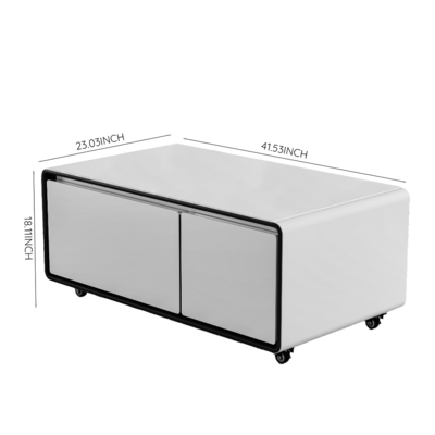 Hotel Function Smart Bedside Coffee Table con ricarica wireless USB e frigorifero moderno