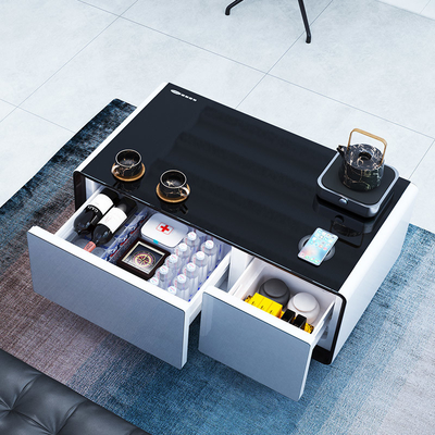 Arredamento del soggiorno Tavolo da caffè moderno con frigorifero e cassetto refrigerante