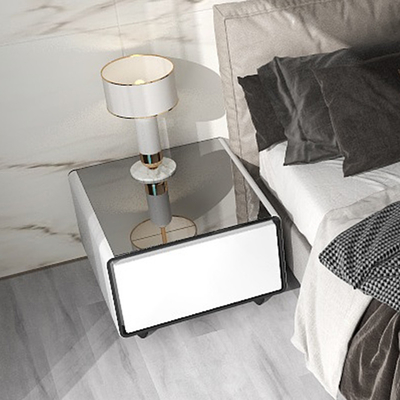 Mobili per la casa multifunzione ricarica wireless cassetto frigorifero mini tavolo laterale