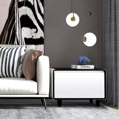 Home Arredamento Grado 2 Efficienza energetica Tavolo da letto intelligente con frigorifero a raffreddamento diretto e schermo