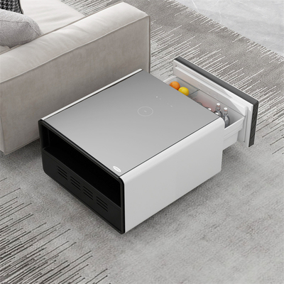65L Cubage Mini Smart Side Tea Table con ricarica wireless e cassetto frigorifero