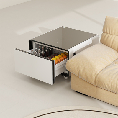 Acciaio inossidabile Smart Mini Bar Tavola laterale frigorifero