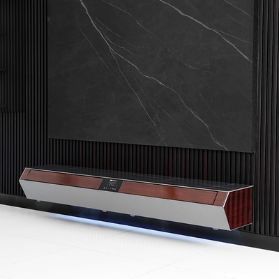 Arredamento del soggiorno Armadio TV in legno con supporto per TV elettrico e pannello LED moderno
