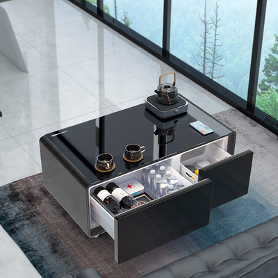 Tavolo da ufficio con caricabatterie wireless