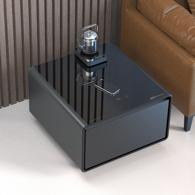 Tavolo da caffè intelligente in acciaio inossidabile con ricarica wireless 65L Mini Tavolo laterale