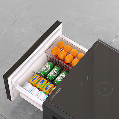 Tavolo da caffè intelligente in acciaio inossidabile con ricarica wireless 65L Mini Tavolo laterale