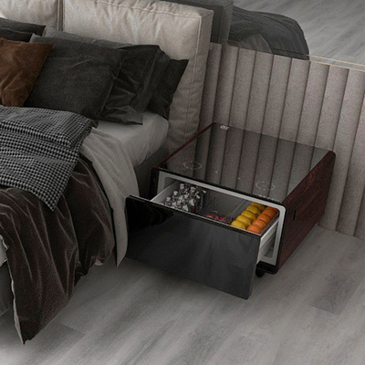 2024 Modern Aluminum Smart Coffee Table con ricarica wireless e vetro temperato