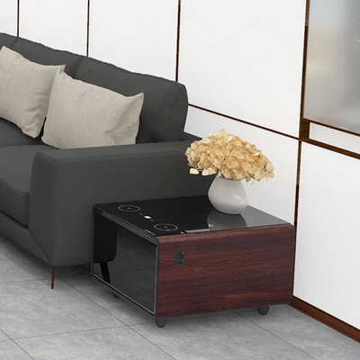 Mini frigorifero per camera da letto con schermo tattile moderno frigorifero per vini con finitura in acciaio inossidabile