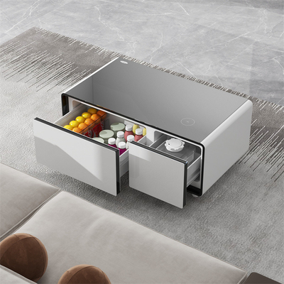 Mini frigorifero Smart Coffee Table con Wine Cooler e Music Player