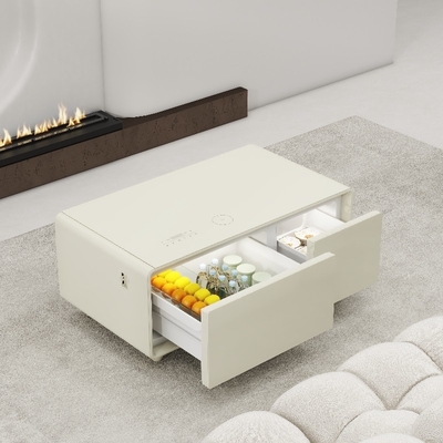 Arredamento moderno nordico da pranzo e da soggiorno Tavolo da caffè intelligente con frigorifero