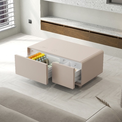 Ricarica wireless e porte USB Typc-C Tavolo da caffè multifunzione per il soggiorno domestico
